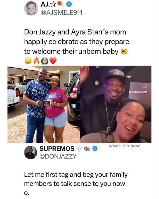Don Jazzy Warns An X (Twitter) User Who Claims He Welcomed Newborn Baby With Ayra Starr’s Mum