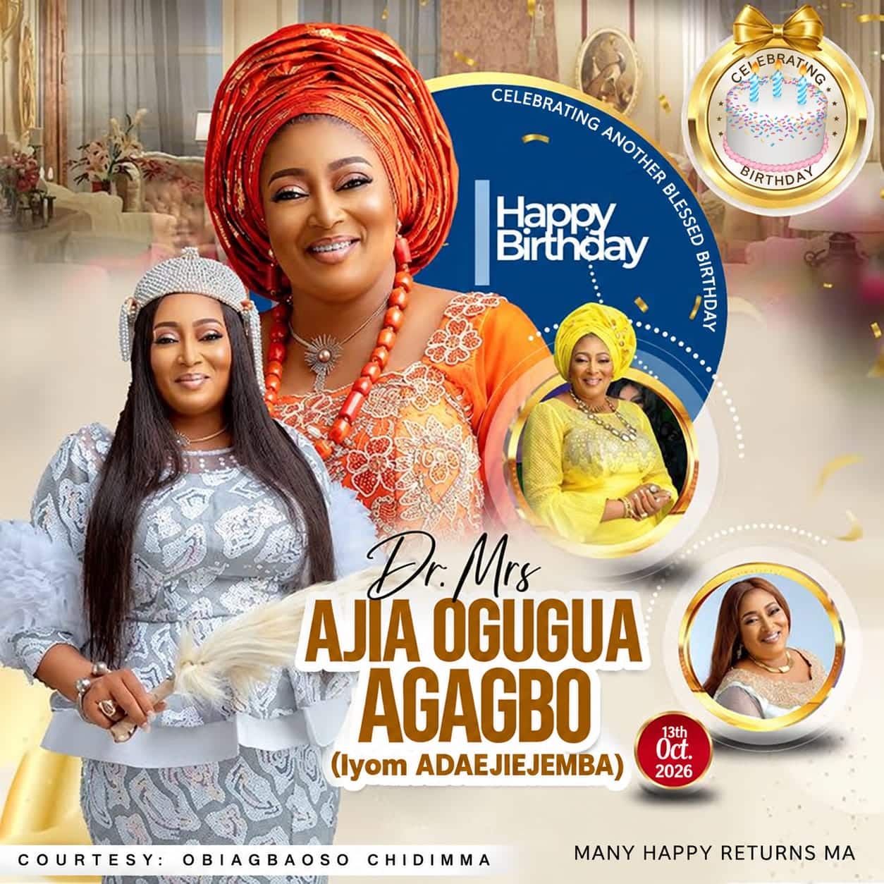 Happy Birthday Dr Mrs Ajia Ogugua Agagbo (Adaejiejemba) (Birthday Song)